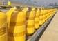 Yellow Orange Highway Safety Guardrail EVA Rotating Barrier