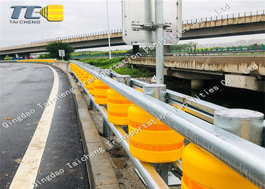 Good price Polyurethane Roller Highway Rào cản trái cam / Thân thiện với môi trường màu vàng trực tuyến