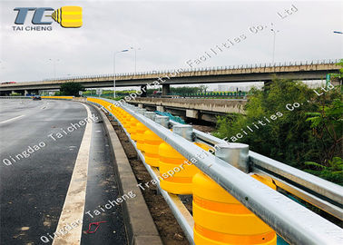 Good price Hệ thống rào cản an toàn đường sắt mạ kẽm Con lăn Pu Vàng chống rỉ trực tuyến