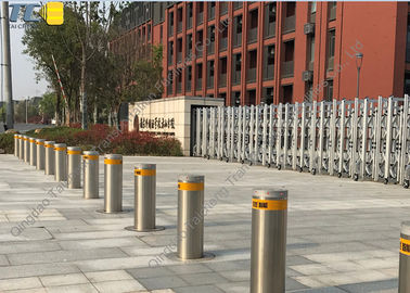 Hydraulic cửa chính lối vào lối ra Bollards 360mm AC220V điện tĩnh phun 3.5s tốc độ